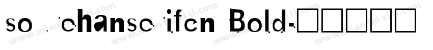 sourehanserifcn Bold字体转换